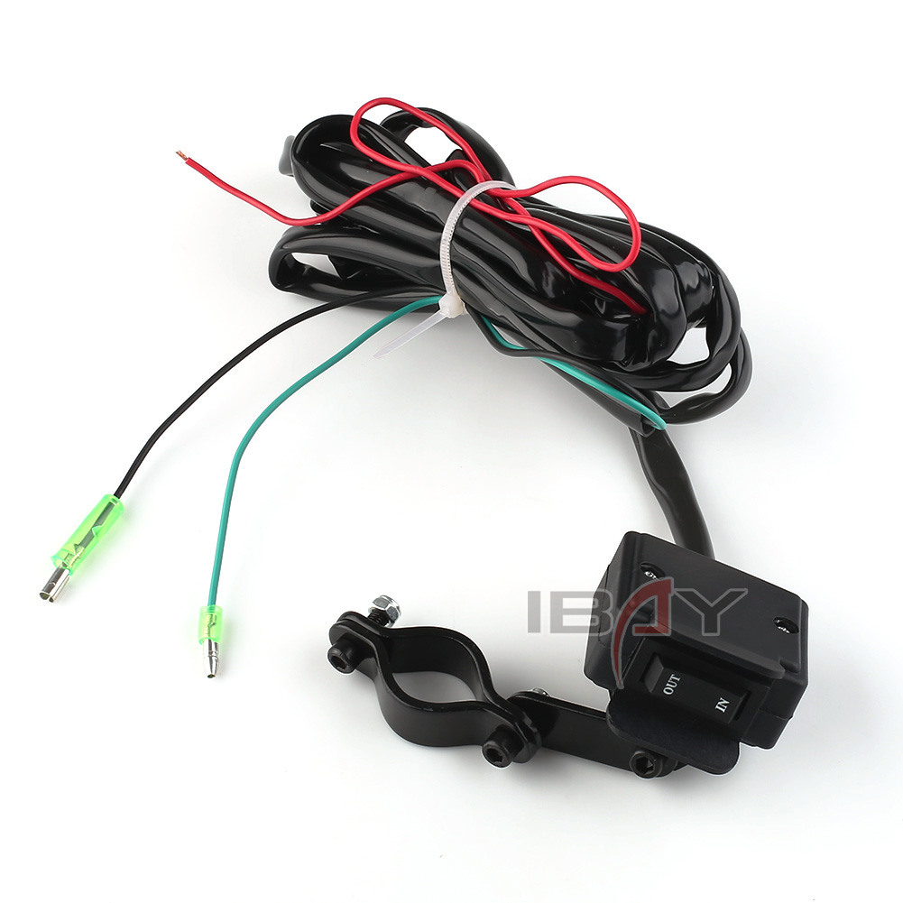 2.4M ATV/UTV Winch Rocker Switch Handlebar Control Line Wire Warn